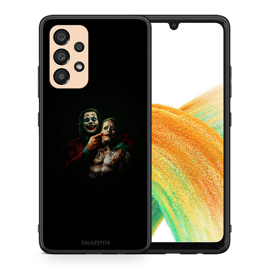 Θήκη Samsung A33 5G Clown Hero από τη Smartfits με σχέδιο στο πίσω μέρος και μαύρο περίβλημα | Samsung A33 5G Clown Hero case with colorful back and black bezels