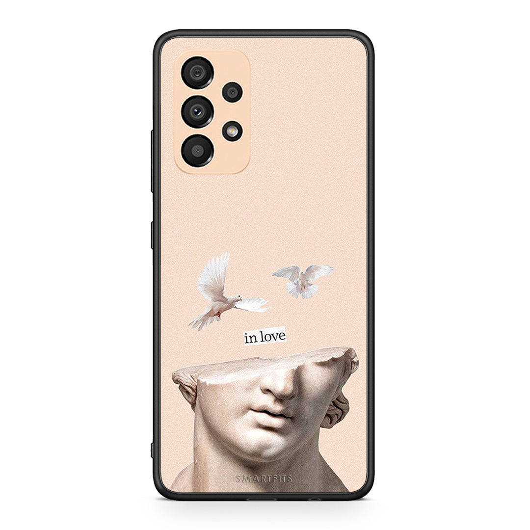 Samsung A33 5G In Love θήκη από τη Smartfits με σχέδιο στο πίσω μέρος και μαύρο περίβλημα | Smartphone case with colorful back and black bezels by Smartfits