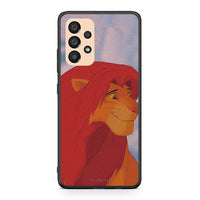 Thumbnail for Samsung A33 5G Lion Love 1 Θήκη Αγίου Βαλεντίνου από τη Smartfits με σχέδιο στο πίσω μέρος και μαύρο περίβλημα | Smartphone case with colorful back and black bezels by Smartfits