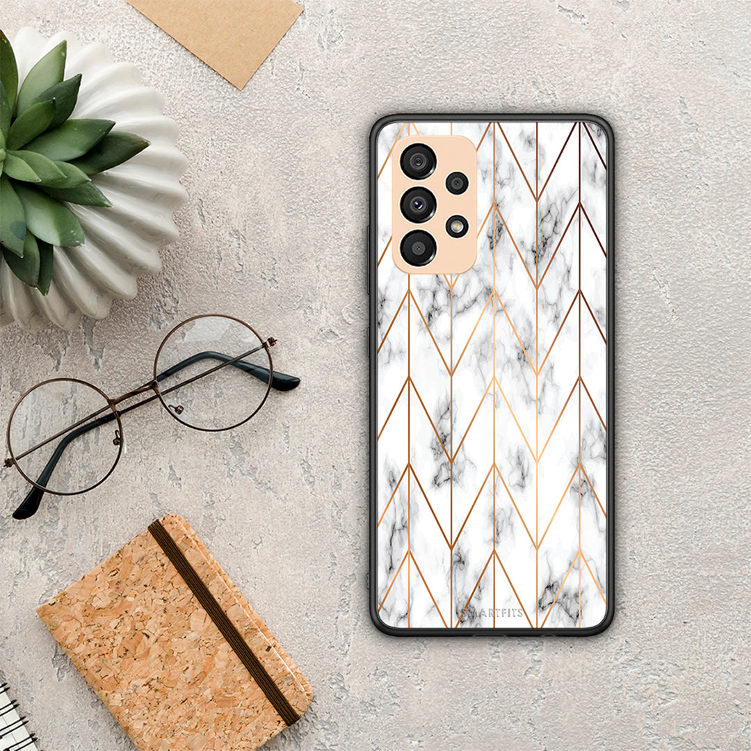 Marble Gold Geometric - Samsung Galaxy A33 5G θήκη