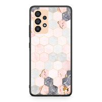 Thumbnail for 4 - Samsung A33 5G Hexagon Pink Marble case, cover, bumper