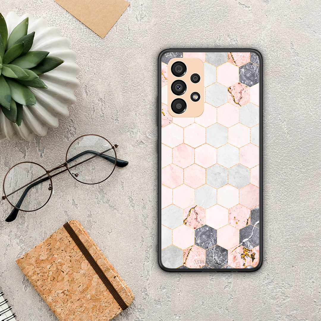 Marble Hexagon Pink - Samsung Galaxy A33 5G θήκη