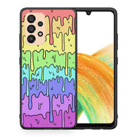 Thumbnail for Θήκη Samsung A33 5G Melting Rainbow από τη Smartfits με σχέδιο στο πίσω μέρος και μαύρο περίβλημα | Samsung A33 5G Melting Rainbow case with colorful back and black bezels