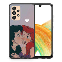 Thumbnail for Θήκη Αγίου Βαλεντίνου Samsung A33 5G Mermaid Love από τη Smartfits με σχέδιο στο πίσω μέρος και μαύρο περίβλημα | Samsung A33 5G Mermaid Love case with colorful back and black bezels