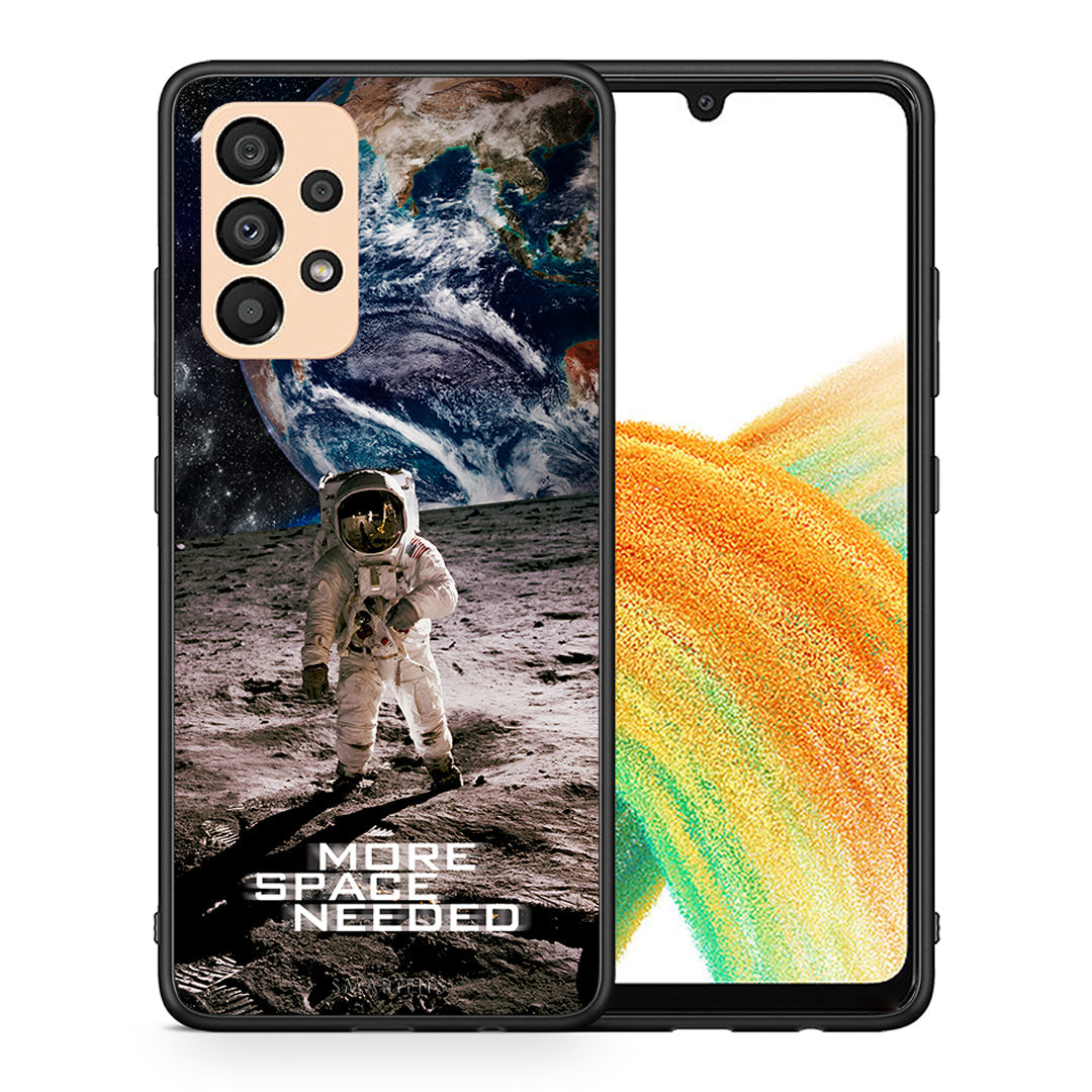 Θήκη Samsung A33 5G More Space από τη Smartfits με σχέδιο στο πίσω μέρος και μαύρο περίβλημα | Samsung A33 5G More Space case with colorful back and black bezels