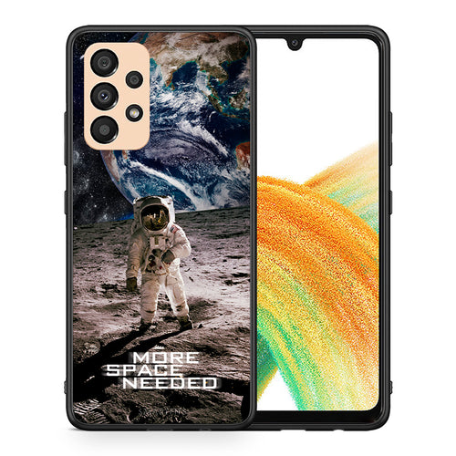 Θήκη Samsung A33 5G More Space από τη Smartfits με σχέδιο στο πίσω μέρος και μαύρο περίβλημα | Samsung A33 5G More Space case with colorful back and black bezels