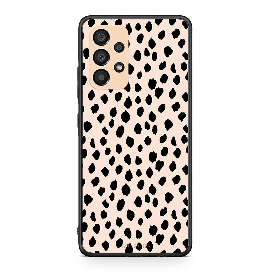 Samsung A33 5G New Polka Dots θήκη από τη Smartfits με σχέδιο στο πίσω μέρος και μαύρο περίβλημα | Smartphone case with colorful back and black bezels by Smartfits