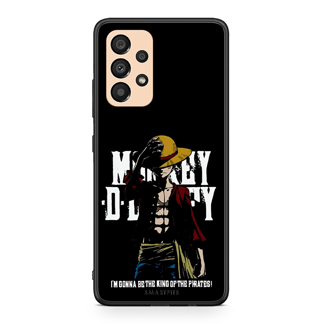 Samsung A33 5G Pirate King θήκη από τη Smartfits με σχέδιο στο πίσω μέρος και μαύρο περίβλημα | Smartphone case with colorful back and black bezels by Smartfits