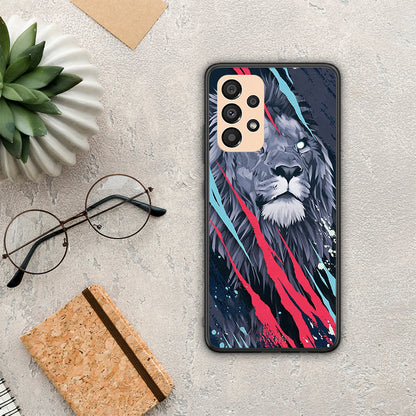 PopArt Lion Designer - Samsung Galaxy A33 5G θήκη