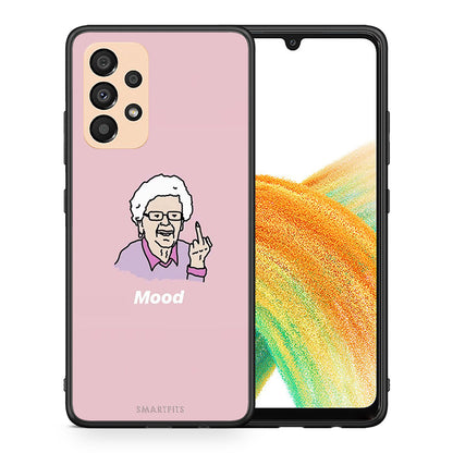 Θήκη Samsung A33 5G Mood PopArt από τη Smartfits με σχέδιο στο πίσω μέρος και μαύρο περίβλημα | Samsung A33 5G Mood PopArt case with colorful back and black bezels