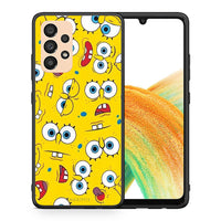 Thumbnail for Θήκη Samsung A33 5G Sponge PopArt από τη Smartfits με σχέδιο στο πίσω μέρος και μαύρο περίβλημα | Samsung A33 5G Sponge PopArt case with colorful back and black bezels