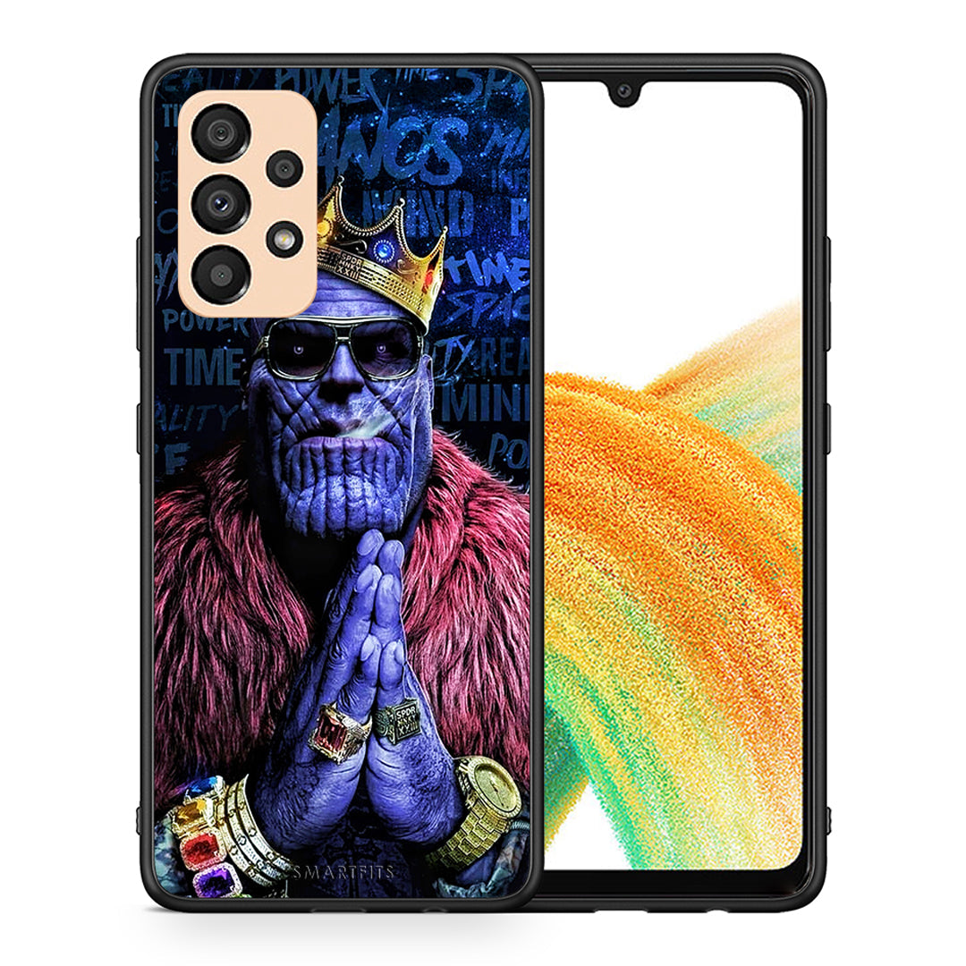 Θήκη Samsung A33 5G Thanos PopArt από τη Smartfits με σχέδιο στο πίσω μέρος και μαύρο περίβλημα | Samsung A33 5G Thanos PopArt case with colorful back and black bezels