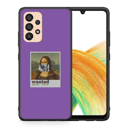 Θήκη Samsung A33 5G Monalisa Popart από τη Smartfits με σχέδιο στο πίσω μέρος και μαύρο περίβλημα | Samsung A33 5G Monalisa Popart case with colorful back and black bezels