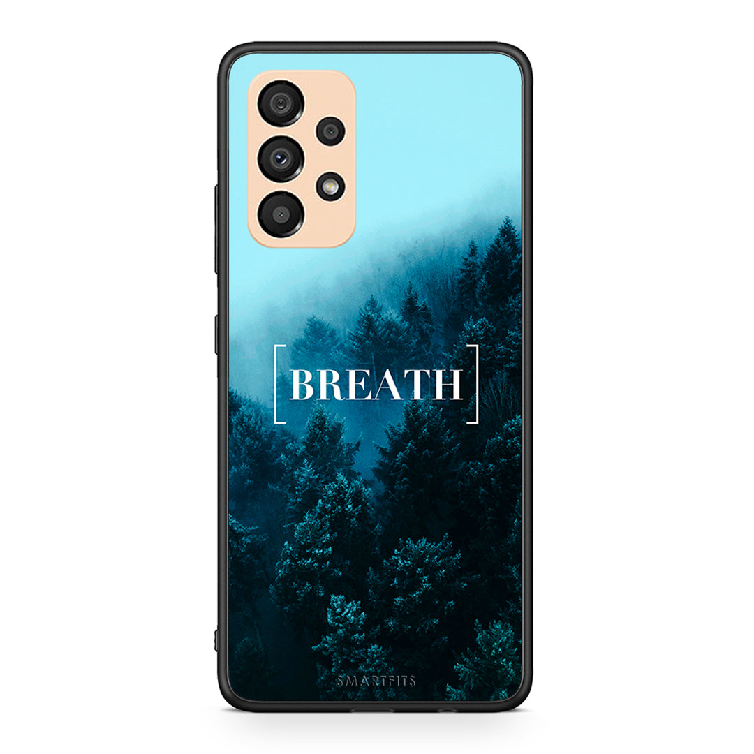 4 - Samsung A33 5G Breath Quote case, cover, bumper
