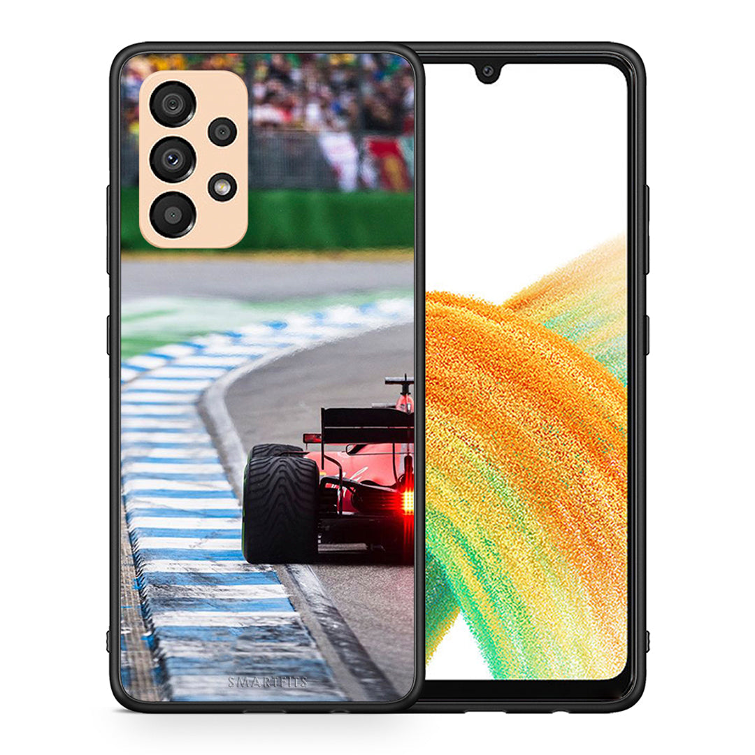 Θήκη Samsung A33 5G Racing Vibes από τη Smartfits με σχέδιο στο πίσω μέρος και μαύρο περίβλημα | Samsung A33 5G Racing Vibes case with colorful back and black bezels