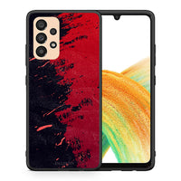 Thumbnail for Θήκη Αγίου Βαλεντίνου Samsung A33 5G Red Paint από τη Smartfits με σχέδιο στο πίσω μέρος και μαύρο περίβλημα | Samsung A33 5G Red Paint case with colorful back and black bezels