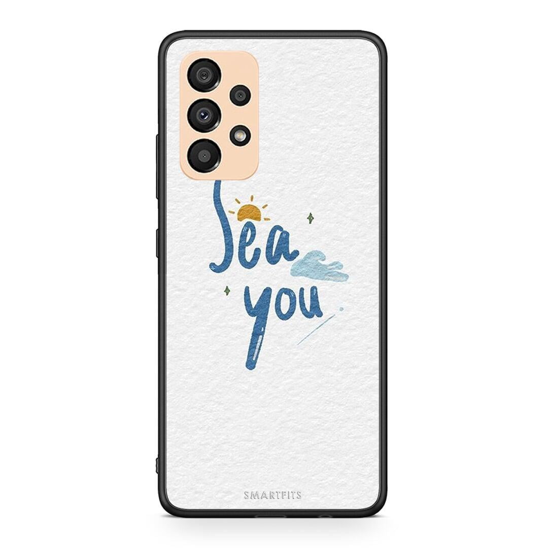Samsung A33 5G Sea You Θήκη από τη Smartfits με σχέδιο στο πίσω μέρος και μαύρο περίβλημα | Smartphone case with colorful back and black bezels by Smartfits