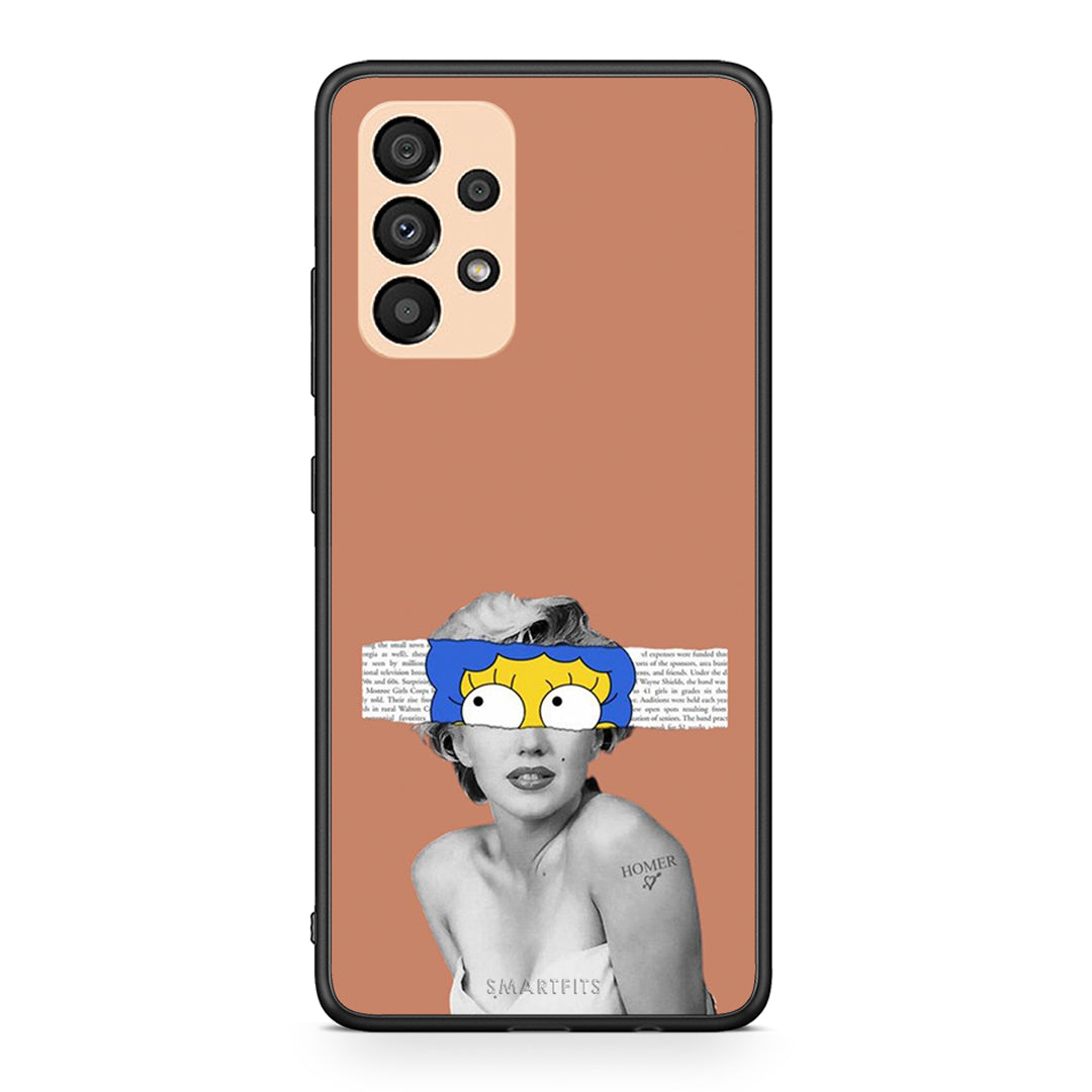 Samsung A33 5G Sim Merilyn θήκη από τη Smartfits με σχέδιο στο πίσω μέρος και μαύρο περίβλημα | Smartphone case with colorful back and black bezels by Smartfits