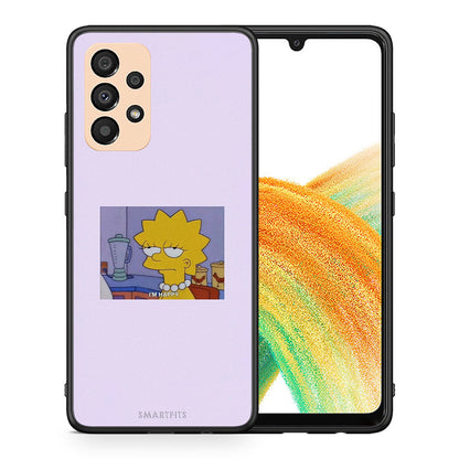 Θήκη Samsung A33 5G So Happy από τη Smartfits με σχέδιο στο πίσω μέρος και μαύρο περίβλημα | Samsung A33 5G So Happy case with colorful back and black bezels