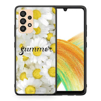 Thumbnail for Θήκη Samsung A33 5G Summer Daisies από τη Smartfits με σχέδιο στο πίσω μέρος και μαύρο περίβλημα | Samsung A33 5G Summer Daisies case with colorful back and black bezels