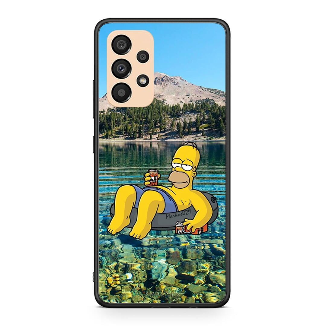 Samsung A33 5G Summer Happiness Θήκη από τη Smartfits με σχέδιο στο πίσω μέρος και μαύρο περίβλημα | Smartphone case with colorful back and black bezels by Smartfits