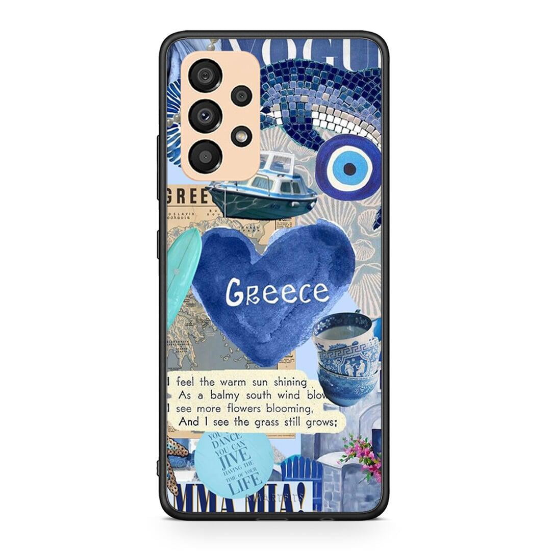 Samsung A33 5G Summer In Greece Θήκη από τη Smartfits με σχέδιο στο πίσω μέρος και μαύρο περίβλημα | Smartphone case with colorful back and black bezels by Smartfits