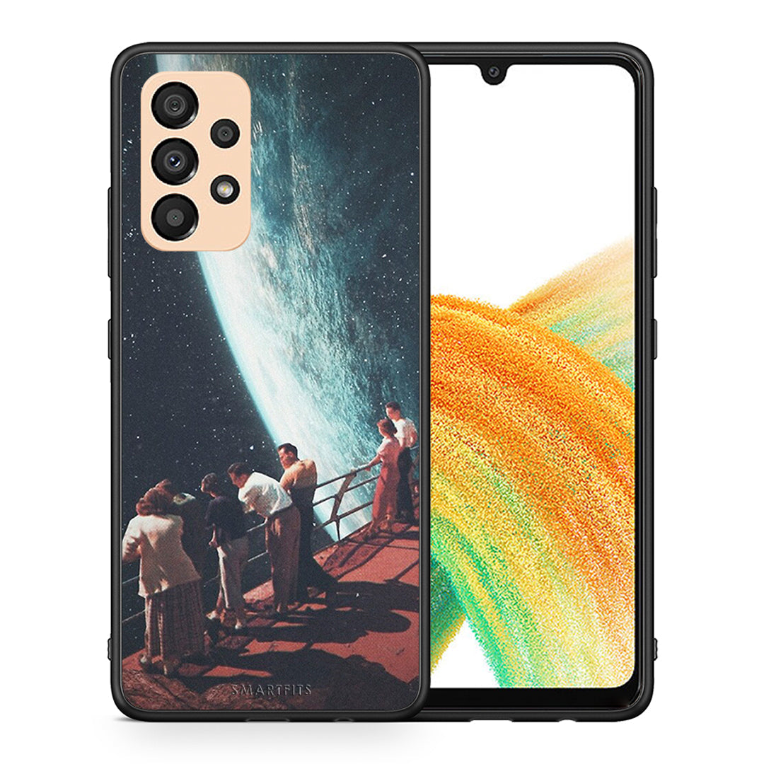 Θήκη Samsung A33 5G Surreal View από τη Smartfits με σχέδιο στο πίσω μέρος και μαύρο περίβλημα | Samsung A33 5G Surreal View case with colorful back and black bezels