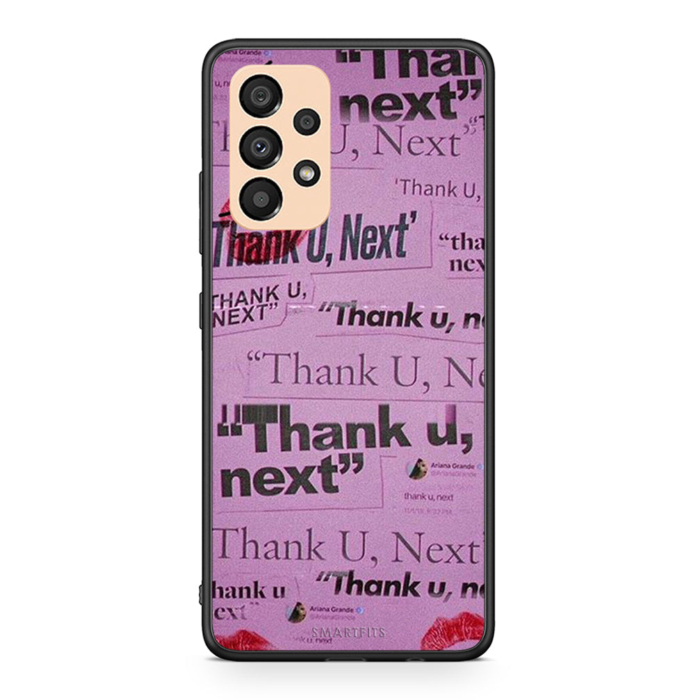 Samsung A33 5G Thank You Next Θήκη Αγίου Βαλεντίνου από τη Smartfits με σχέδιο στο πίσω μέρος και μαύρο περίβλημα | Smartphone case with colorful back and black bezels by Smartfits