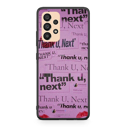 Samsung A33 5G Thank You Next Θήκη Αγίου Βαλεντίνου από τη Smartfits με σχέδιο στο πίσω μέρος και μαύρο περίβλημα | Smartphone case with colorful back and black bezels by Smartfits