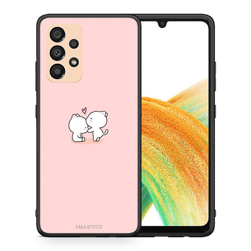 Θήκη Samsung A33 5G Love Valentine από τη Smartfits με σχέδιο στο πίσω μέρος και μαύρο περίβλημα | Samsung A33 5G Love Valentine case with colorful back and black bezels