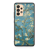 Thumbnail for Samsung A33 5G White Blossoms θήκη από τη Smartfits με σχέδιο στο πίσω μέρος και μαύρο περίβλημα | Smartphone case with colorful back and black bezels by Smartfits