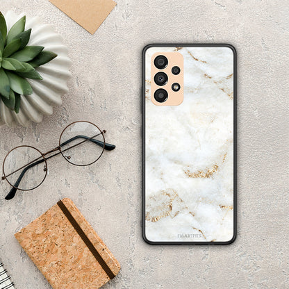 White Gold Marble - Samsung Galaxy A33 5G θήκη