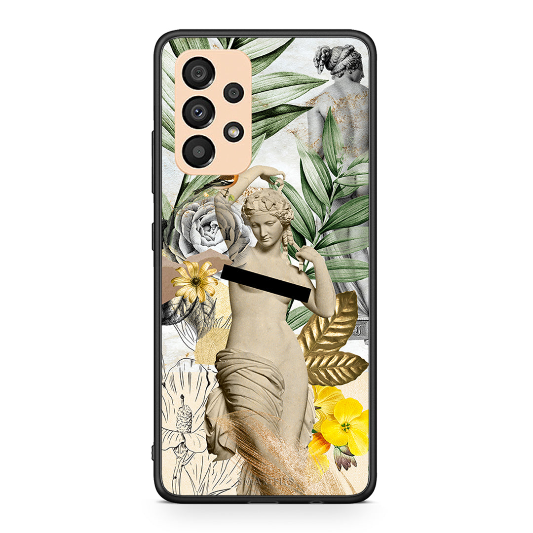 Samsung A33 5G Woman Statue θήκη από τη Smartfits με σχέδιο στο πίσω μέρος και μαύρο περίβλημα | Smartphone case with colorful back and black bezels by Smartfits