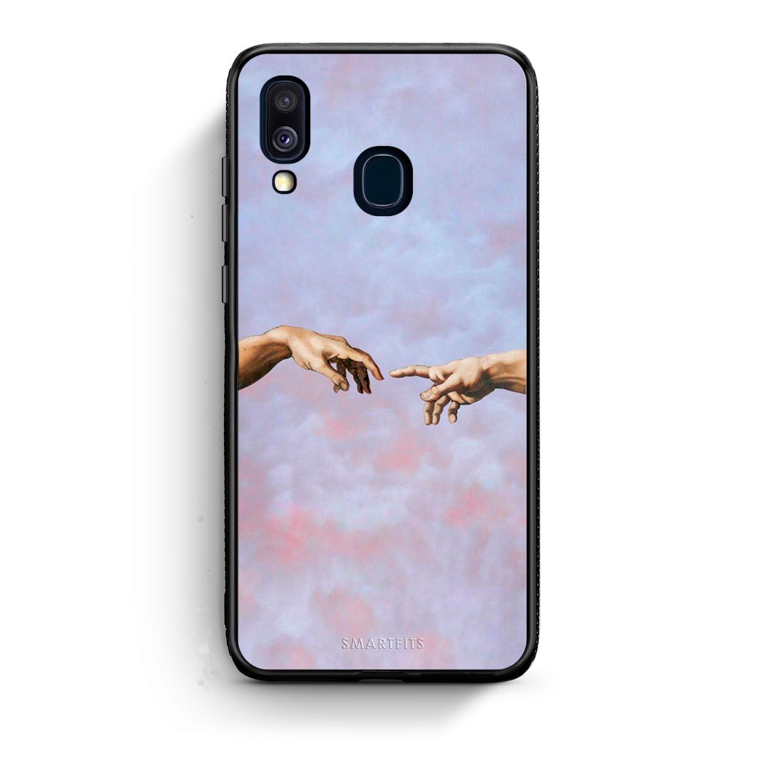 Samsung A40 Adam Hand θήκη από τη Smartfits με σχέδιο στο πίσω μέρος και μαύρο περίβλημα | Smartphone case with colorful back and black bezels by Smartfits