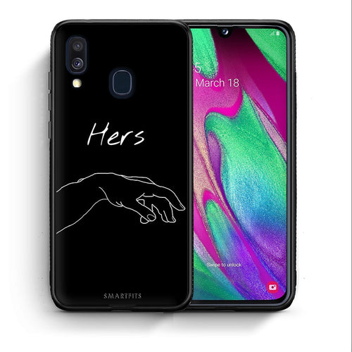 Θήκη Αγίου Βαλεντίνου Samsung A40 Aeshetic Love 1 από τη Smartfits με σχέδιο στο πίσω μέρος και μαύρο περίβλημα | Samsung A40 Aeshetic Love 1 case with colorful back and black bezels