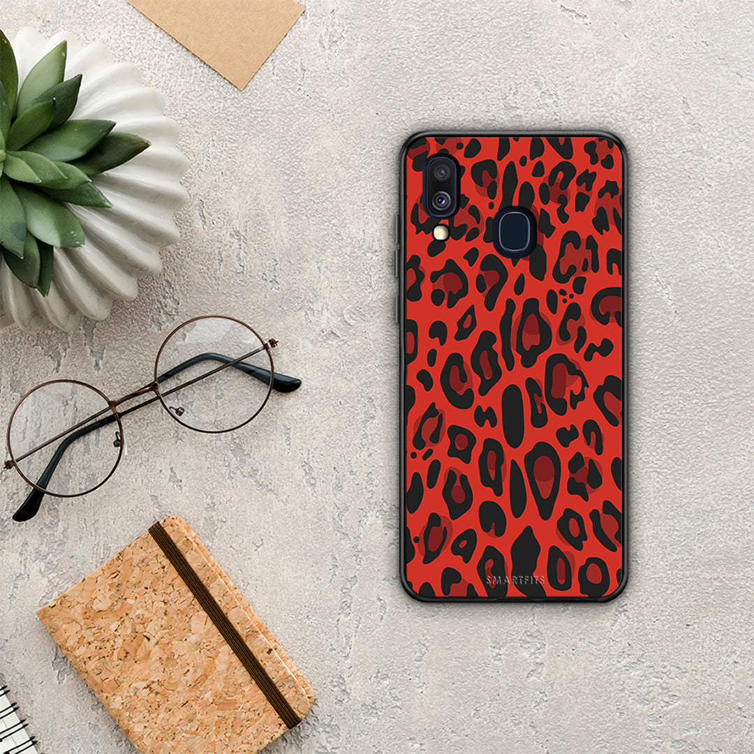 Animal Red Leopard - Samsung Galaxy A40 θήκη