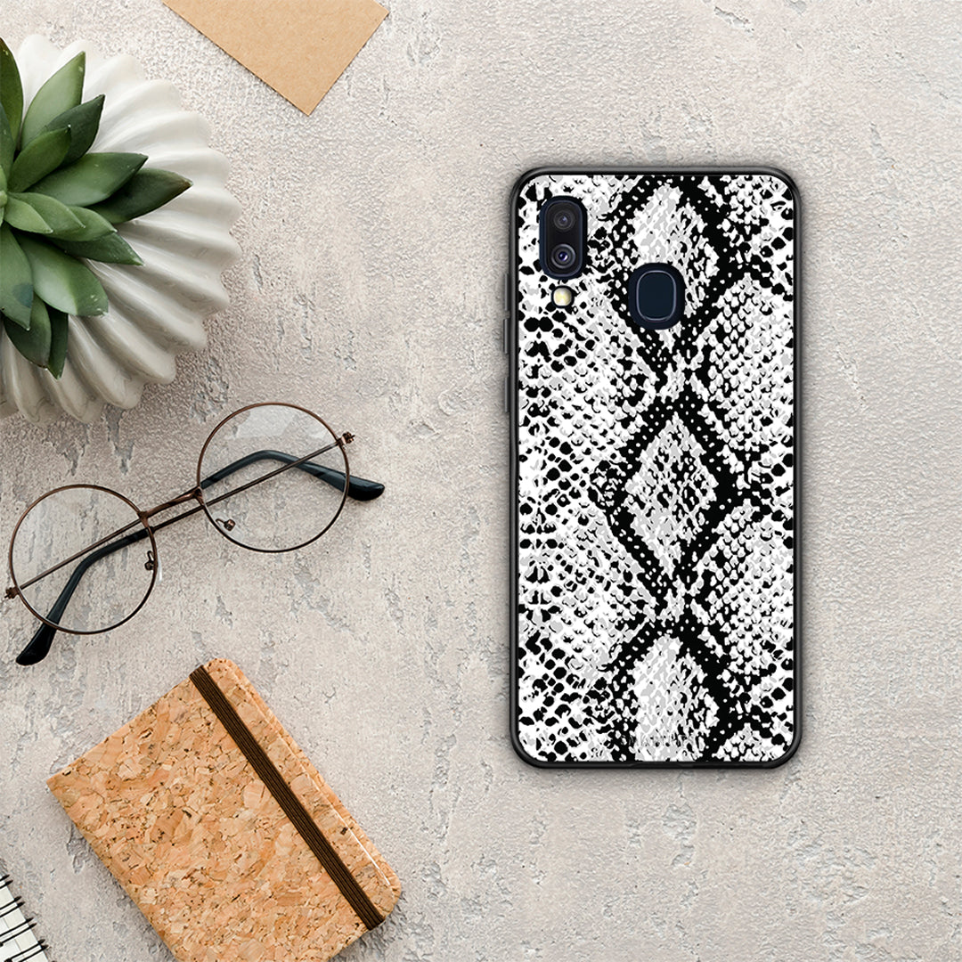 Animal White Snake - Samsung Galaxy A40 θήκη