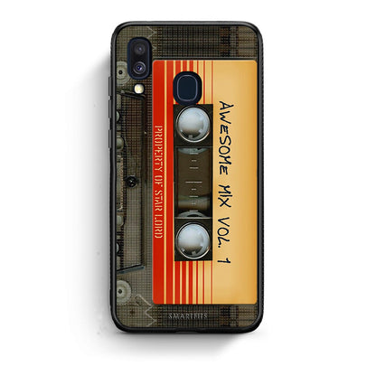 Samsung A40 Awesome Mix θήκη από τη Smartfits με σχέδιο στο πίσω μέρος και μαύρο περίβλημα | Smartphone case with colorful back and black bezels by Smartfits