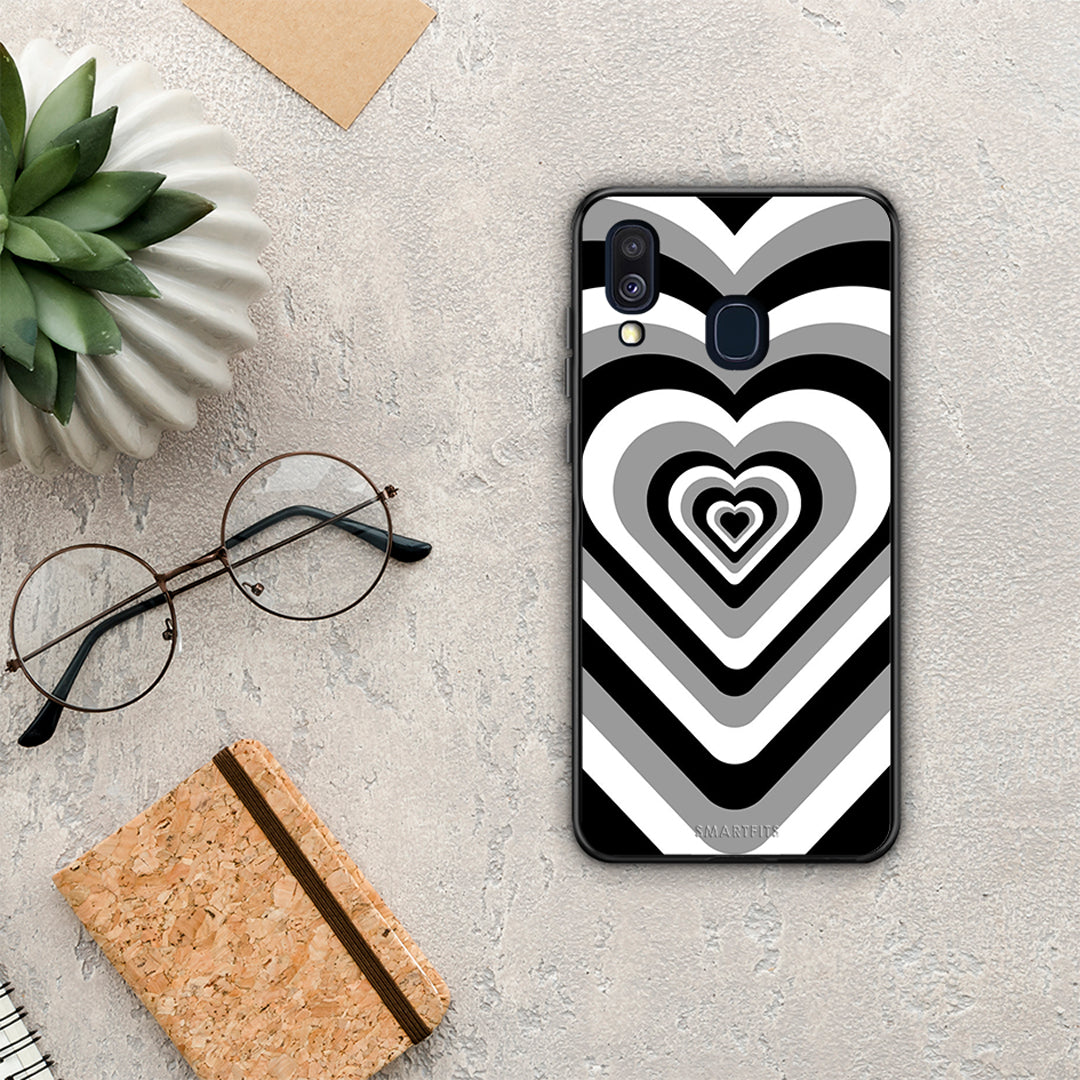 Black Hearts - Samsung Galaxy A40 θήκη