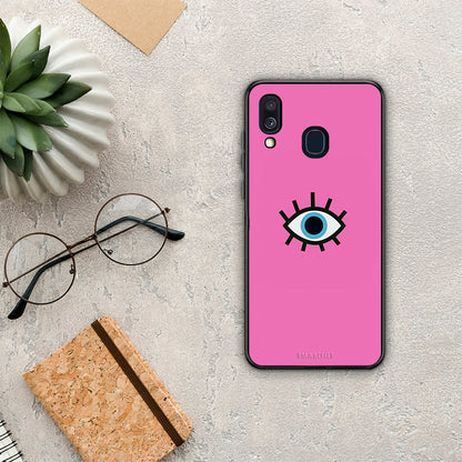 Blue Eye Pink - Samsung Galaxy A40 θήκη