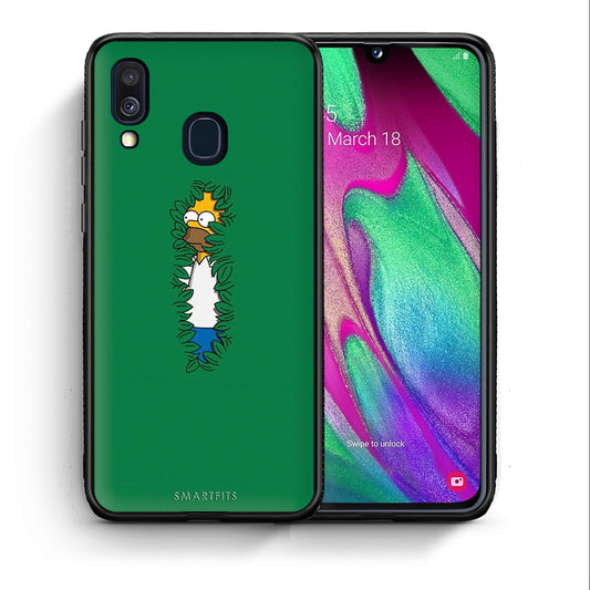 Θήκη Αγίου Βαλεντίνου Samsung A40 Bush Man από τη Smartfits με σχέδιο στο πίσω μέρος και μαύρο περίβλημα | Samsung A40 Bush Man case with colorful back and black bezels
