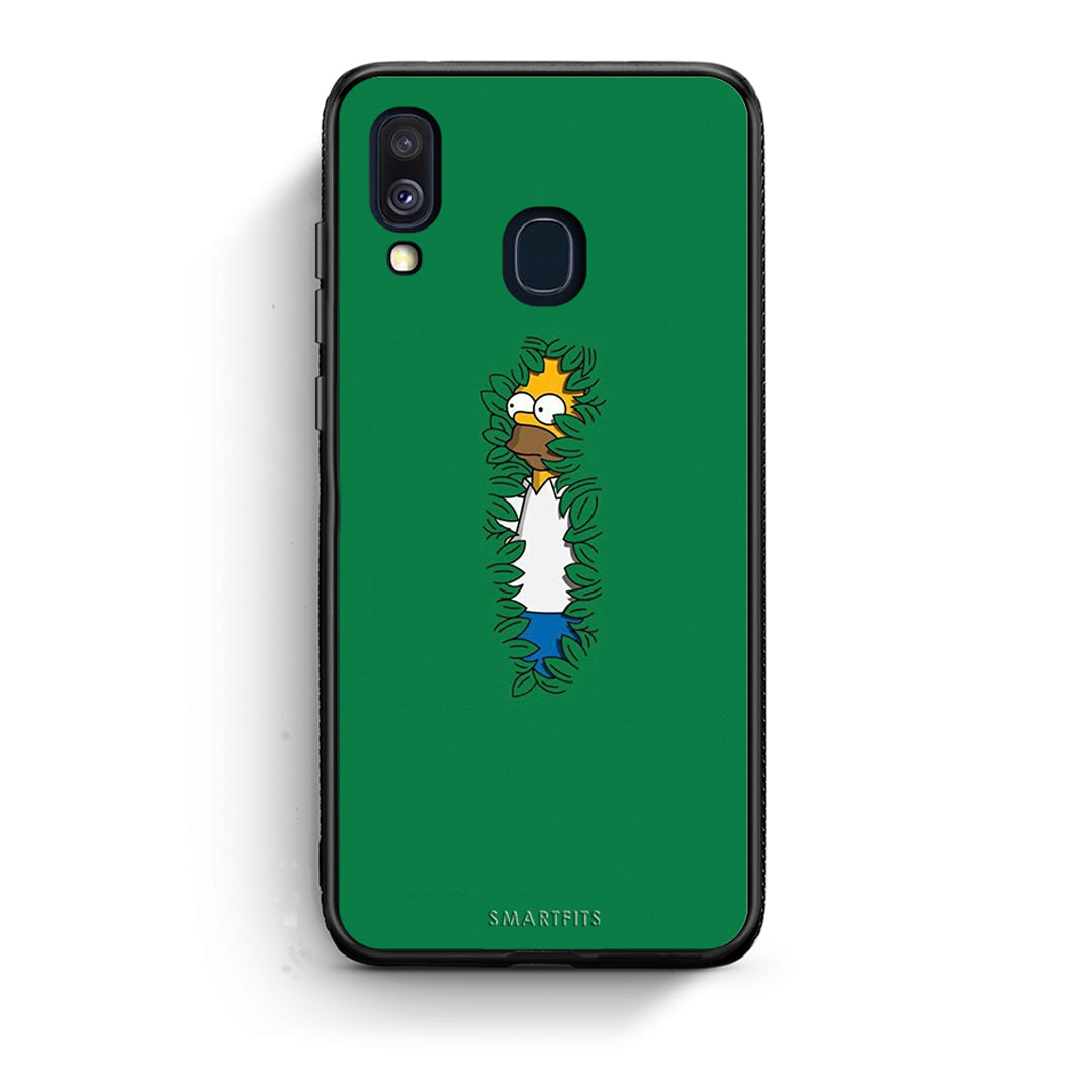 Samsung A40 Bush Man Θήκη Αγίου Βαλεντίνου από τη Smartfits με σχέδιο στο πίσω μέρος και μαύρο περίβλημα | Smartphone case with colorful back and black bezels by Smartfits