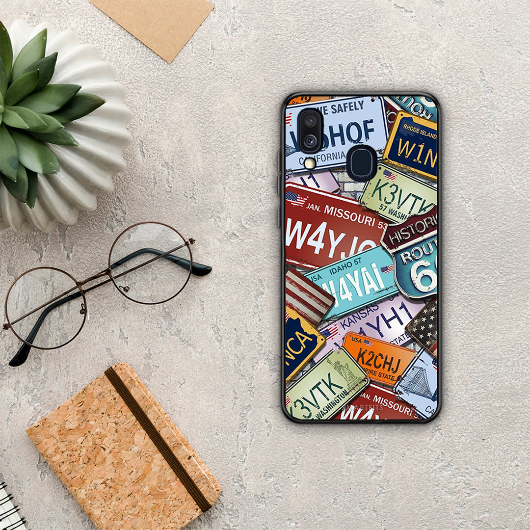 Car Plates - Samsung Galaxy A40 θήκη
