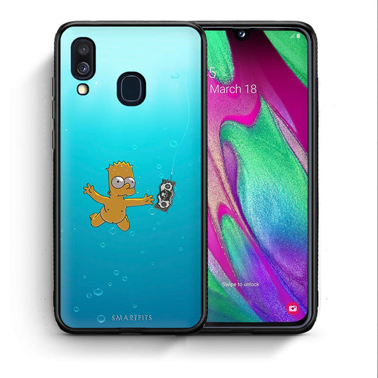 Θήκη Samsung A40 Chasing Money από τη Smartfits με σχέδιο στο πίσω μέρος και μαύρο περίβλημα | Samsung A40 Chasing Money case with colorful back and black bezels