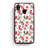 Thumbnail for Samsung A40 Cherry Summer θήκη από τη Smartfits με σχέδιο στο πίσω μέρος και μαύρο περίβλημα | Smartphone case with colorful back and black bezels by Smartfits