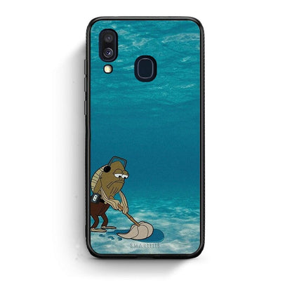 Samsung A40 Clean The Ocean Θήκη από τη Smartfits με σχέδιο στο πίσω μέρος και μαύρο περίβλημα | Smartphone case with colorful back and black bezels by Smartfits