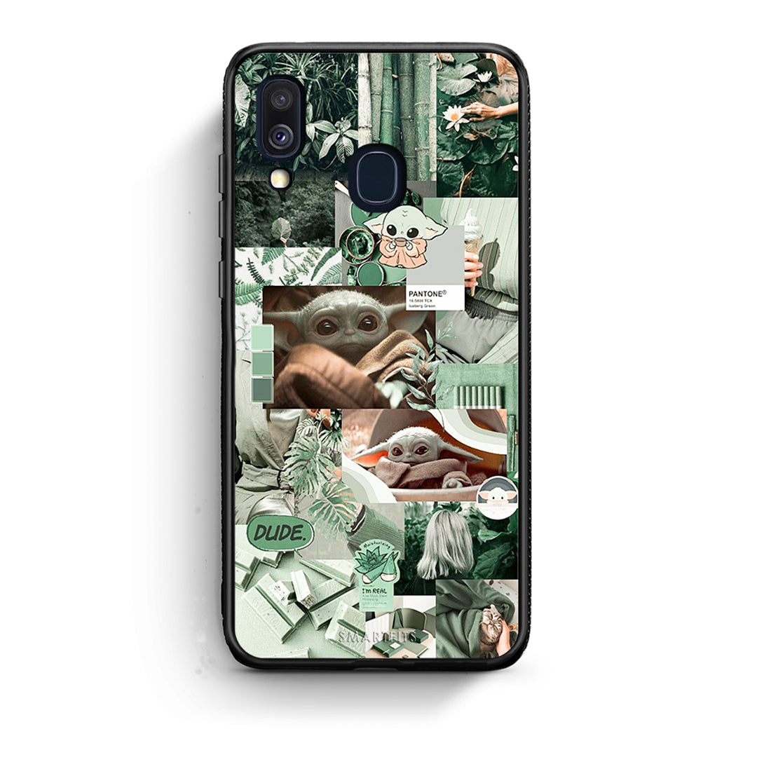 Samsung A40 Collage Dude Θήκη Αγίου Βαλεντίνου από τη Smartfits με σχέδιο στο πίσω μέρος και μαύρο περίβλημα | Smartphone case with colorful back and black bezels by Smartfits