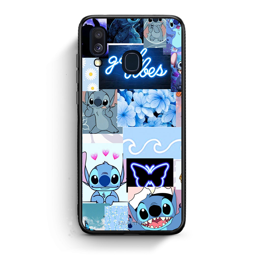 Samsung A40 Collage Good Vibes Θήκη Αγίου Βαλεντίνου από τη Smartfits με σχέδιο στο πίσω μέρος και μαύρο περίβλημα | Smartphone case with colorful back and black bezels by Smartfits