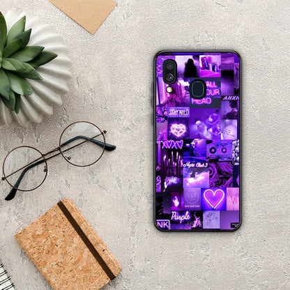 Collage Stay Wild - Samsung Galaxy A40 θήκη