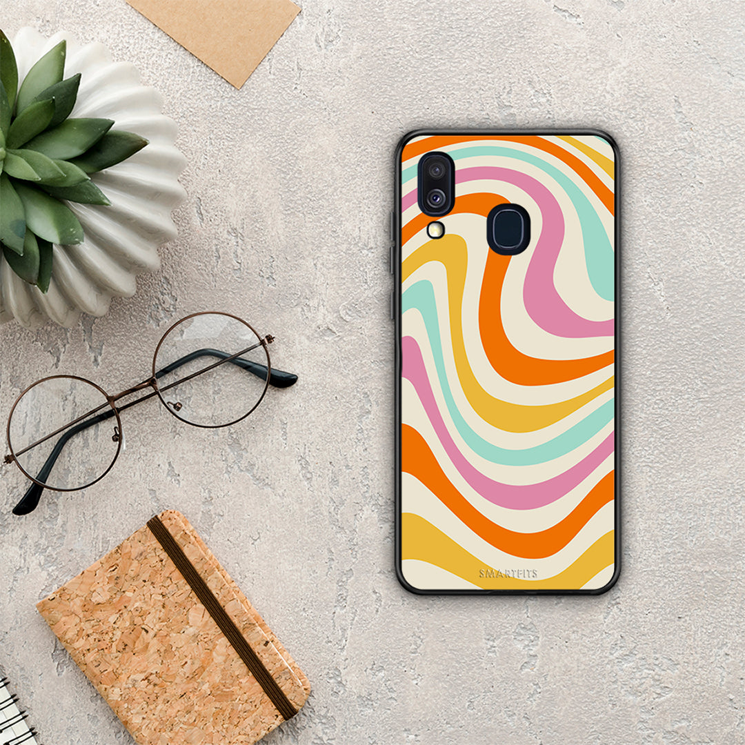 Colourful Waves - Samsung Galaxy A40 θήκη